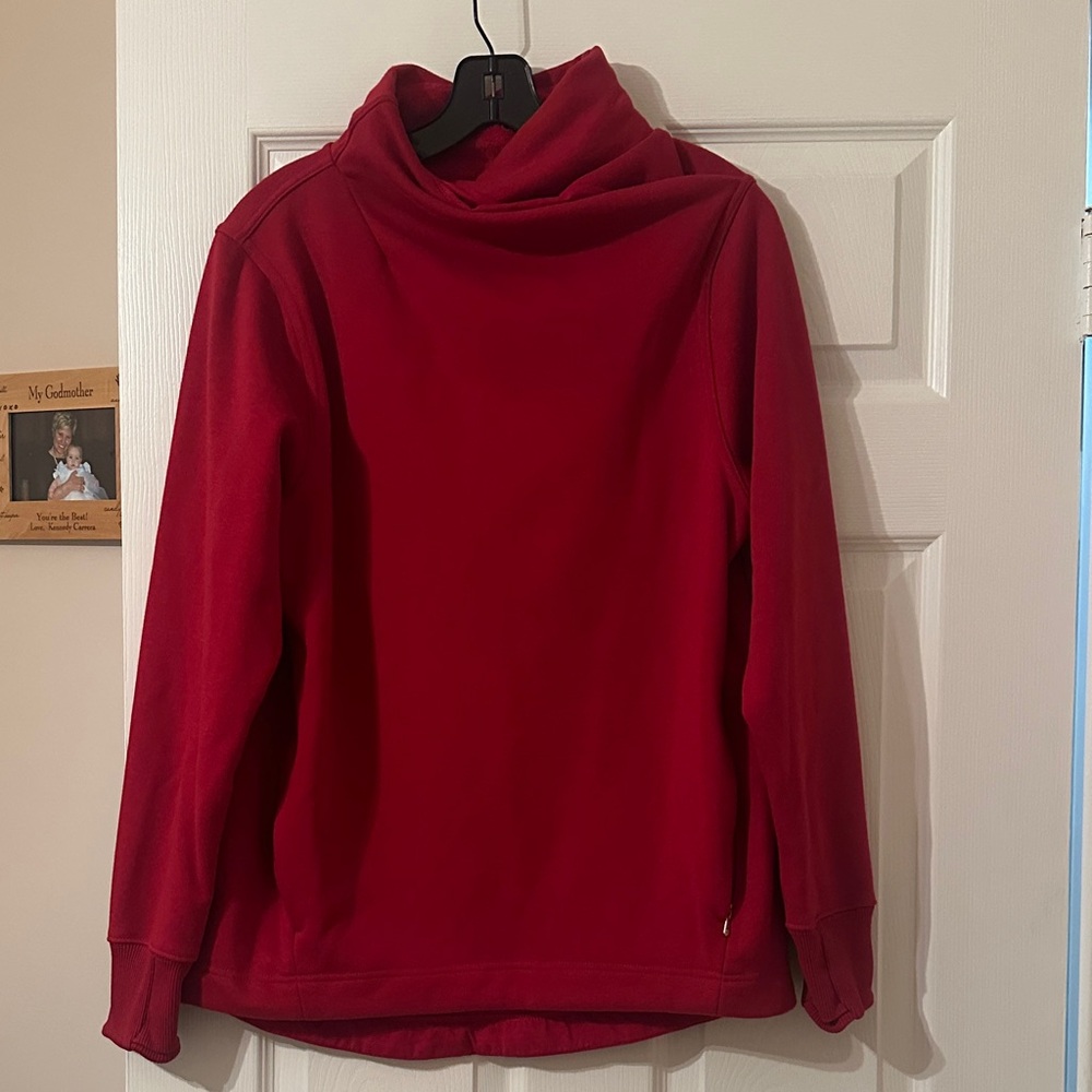Athleta - Cozy Red Funnel Neck Pullover